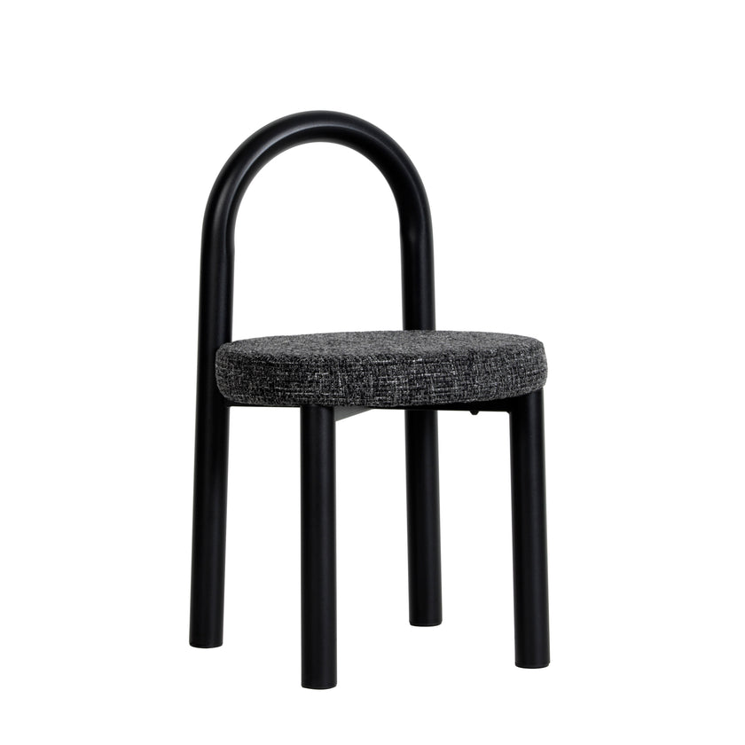 CDC12015-FH Black Dining Chair - Field Charcoal (Set of 2)