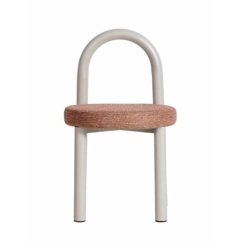 CDC12016-FH White Dining Chair - Russet Brown (Set of 2)