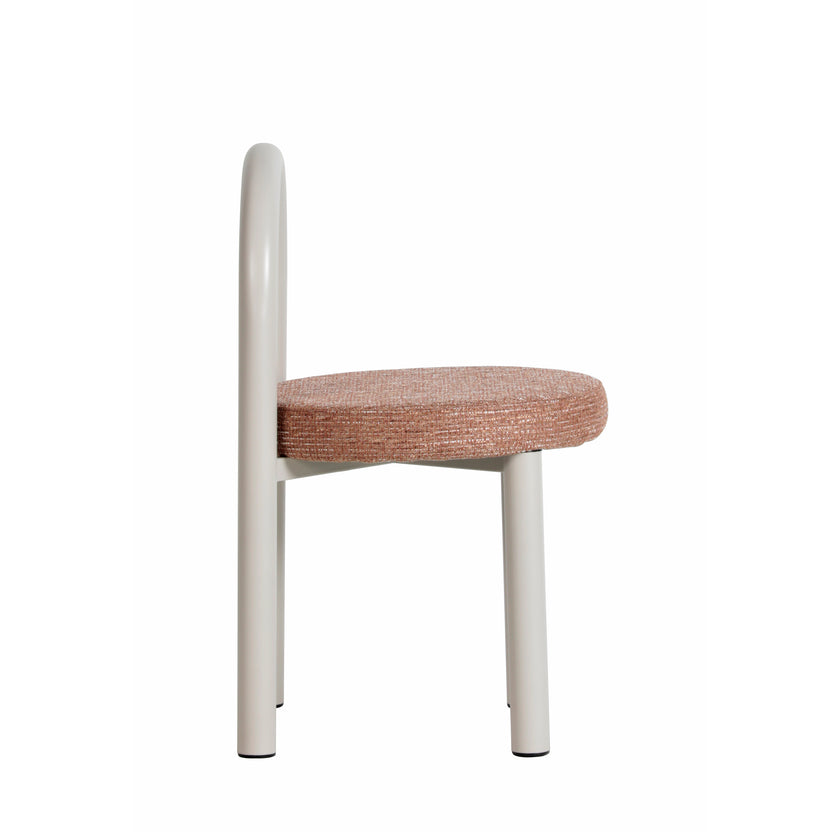 CDC12016-FH White Dining Chair - Russet Brown (Set of 2)