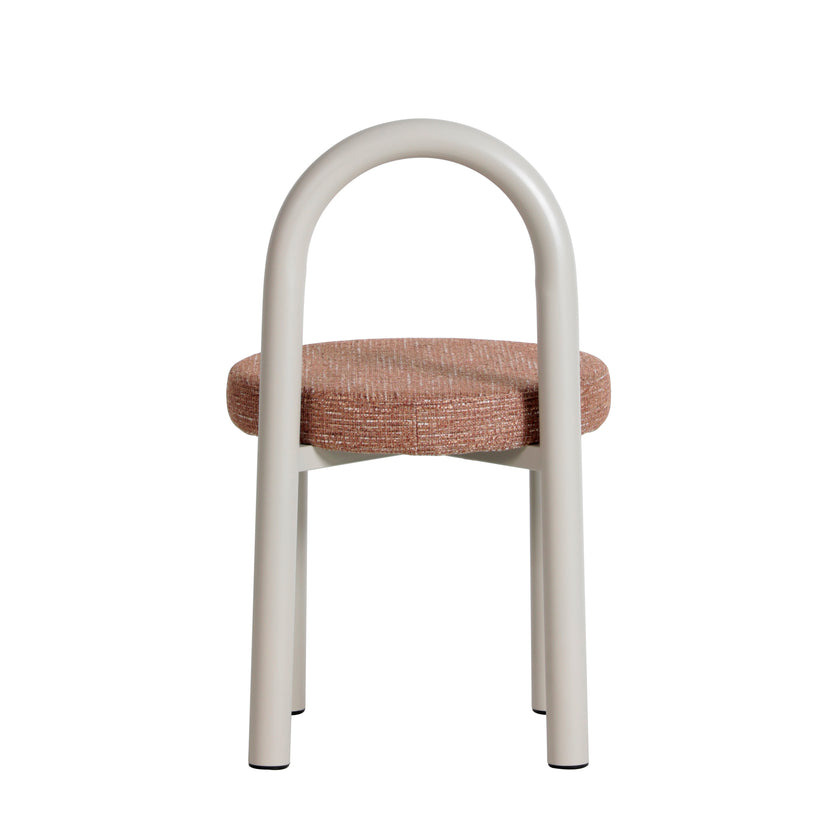 CDC12016-FH White Dining Chair - Russet Brown (Set of 2)