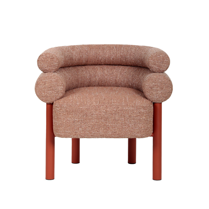 CDC12019-FH Sandy Red Armchair - Russet Brown