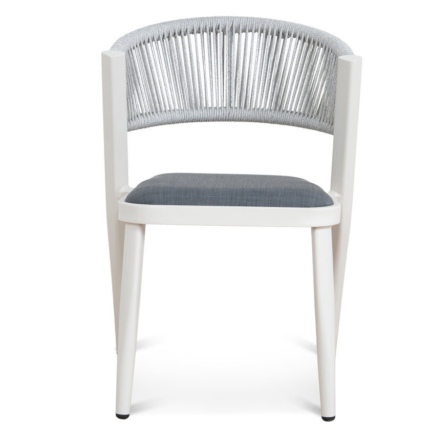 CDC12049-ID Sand White Outdoor Dining Chair - Grey (Set of 2)