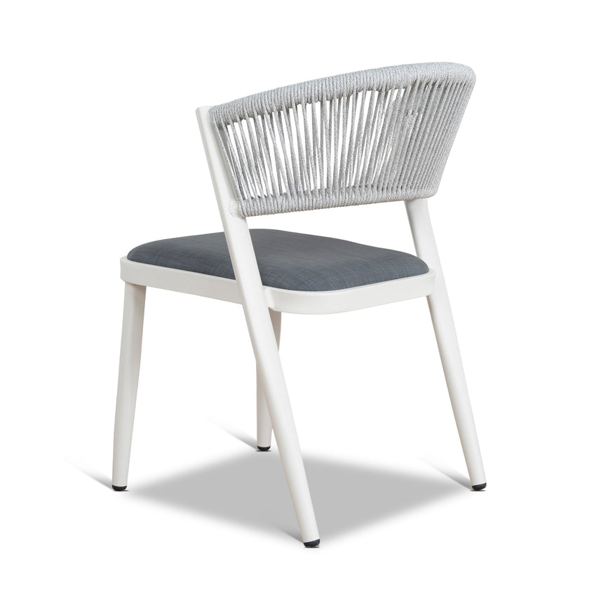 CDC12049-ID Sand White Outdoor Dining Chair - Grey (Set of 2)