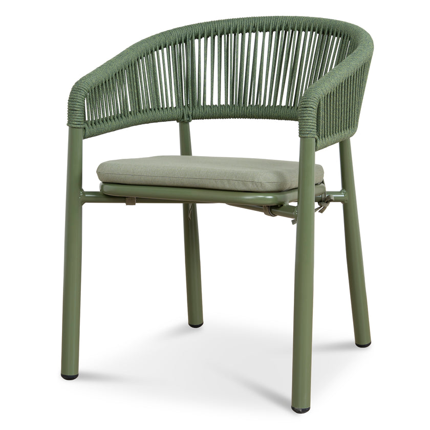 CDC12061-ID Outdoor Dining Chair - Army Green (Set of 2)