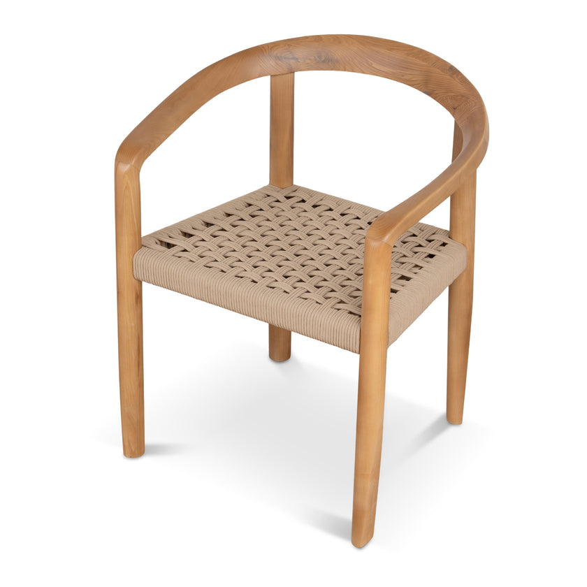 CDC12113-NX Natural Dining Chair - Naxos Latte Rope (Set of 2)