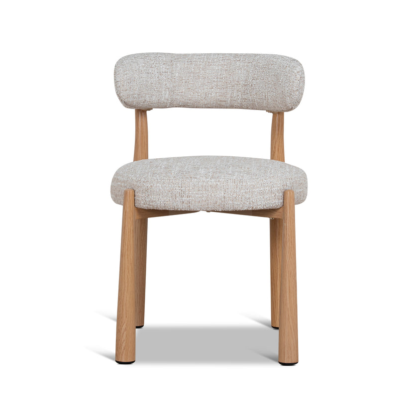 CDC12445-CI Natural Dining Chair - Pale Beige (Set of 2)