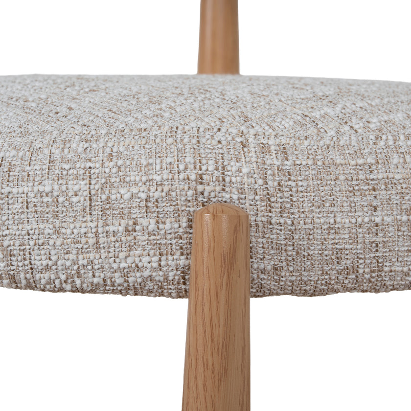 CDC12445-CI Natural Dining Chair - Pale Beige (Set of 2)