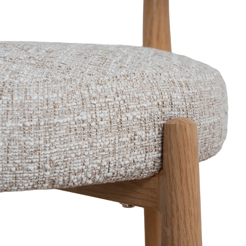 CDC12445-CI Natural Dining Chair - Pale Beige (Set of 2)