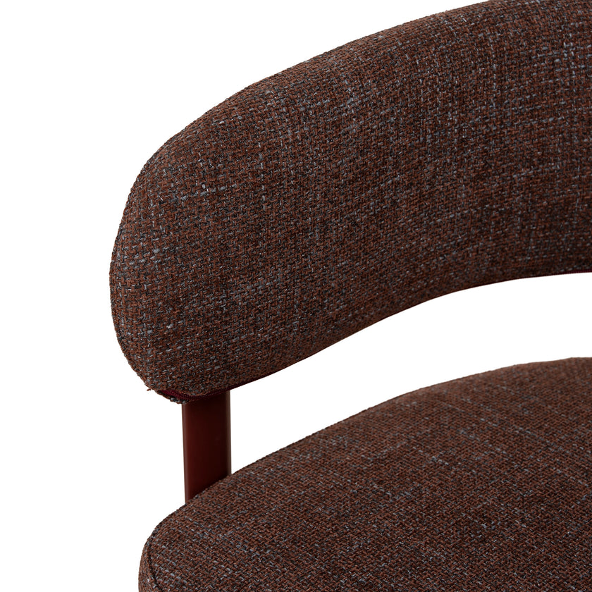 CDC12456-CI Dark Red Dining Chair - Moss Brown (Set of 2)