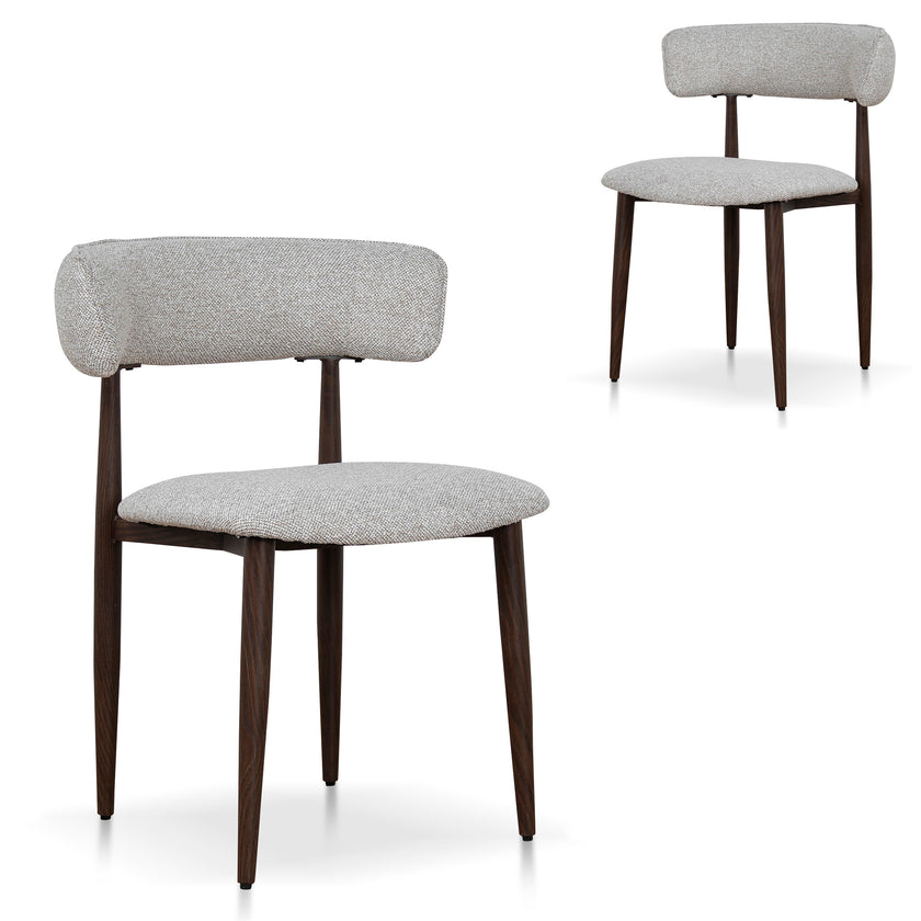 CDC12466-CI Walnut Dining Chair - Clay Beige (Set of 2)