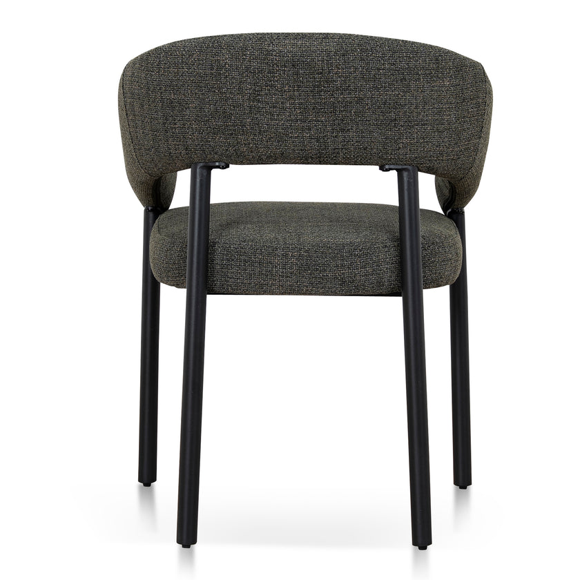 CDC12470-CI Black Dining Chair - Kaitoke Green (Set of 2)