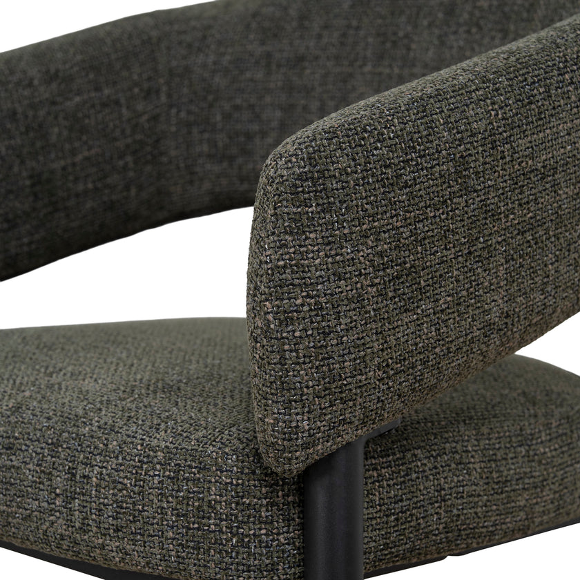 CDC12470-CI Black Dining Chair - Kaitoke Green (Set of 2)