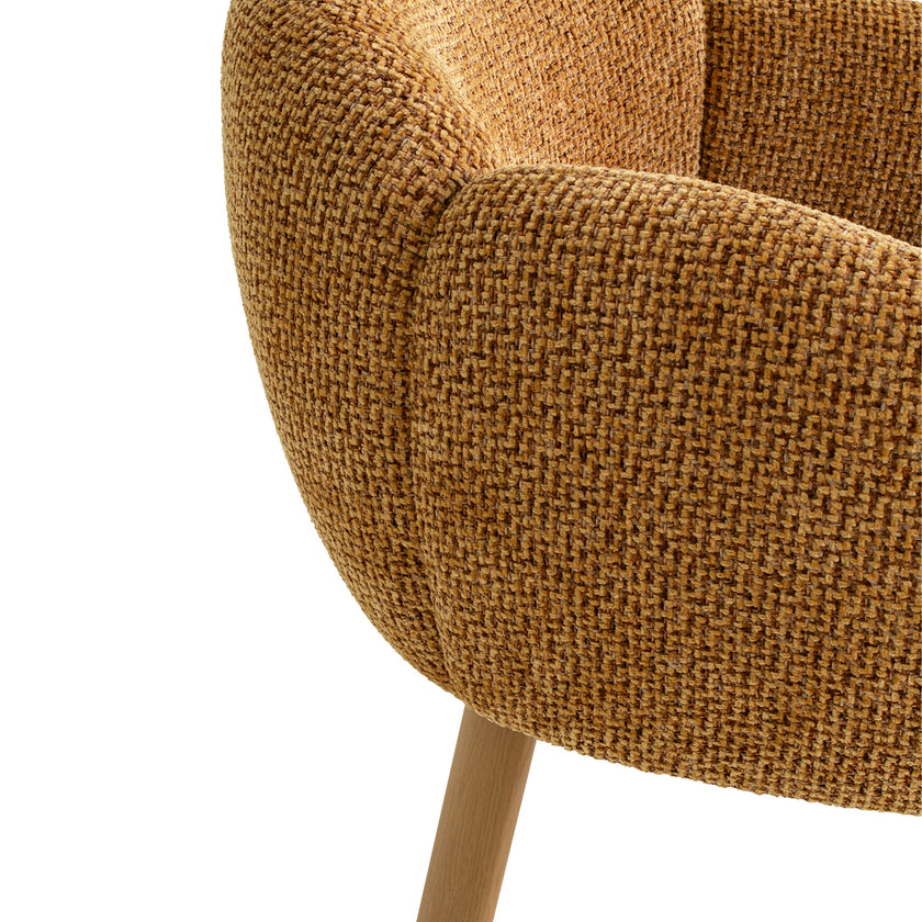 CDC12552-IG Natural Dining Chair - Honeycomb Ochre