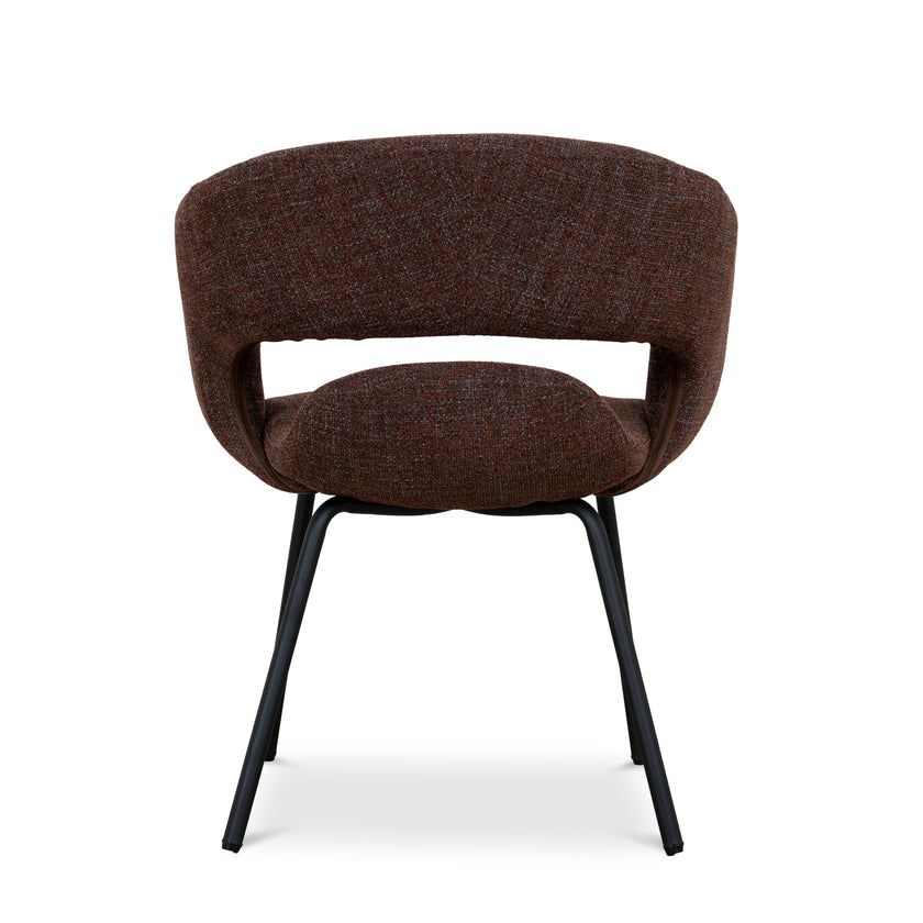 CDC12643-FH Black Dining Chair - Moss Brown (Set of 2)
