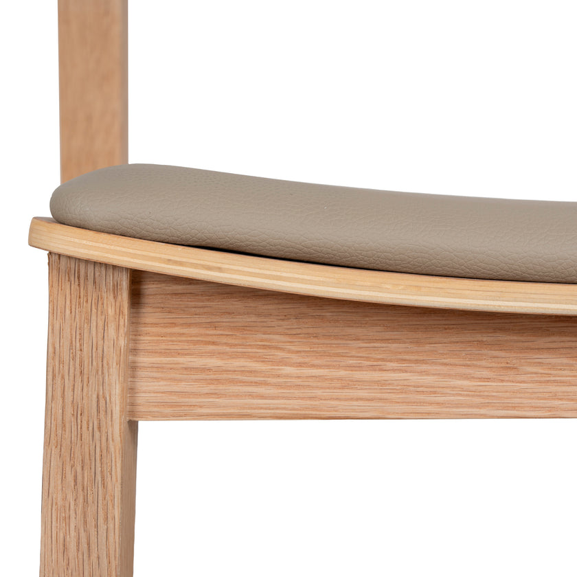 CDC12648-SD Natural Dining Chair - Olive Seat (Set of 2)