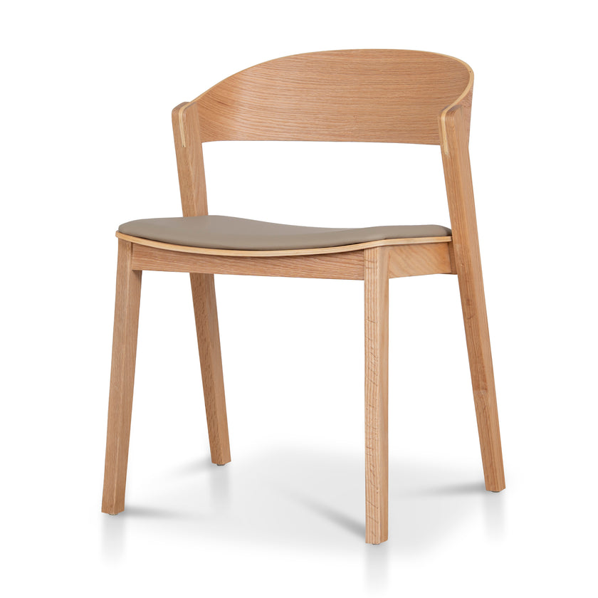 CDC12648-SD Natural Dining Chair - Olive Seat (Set of 2)