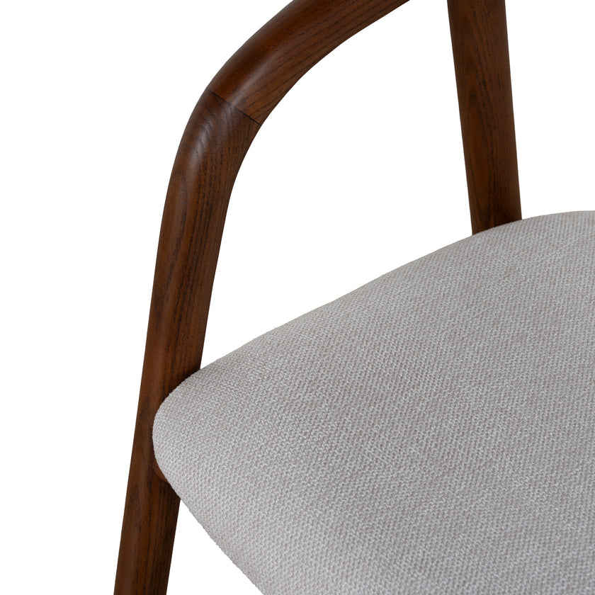 CDC12742-NX Walnut Dining Chair - Naxos Beige (Set of 2)