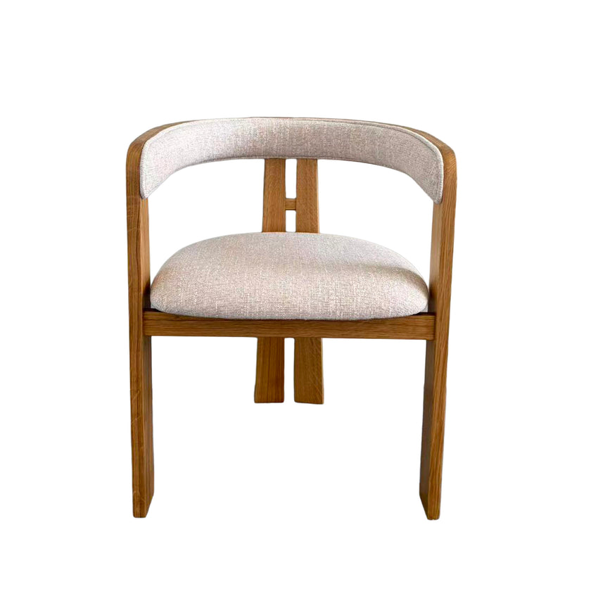 CDC12777-HN Natural Dining Armchair - Califonia Beige (Set of 2)