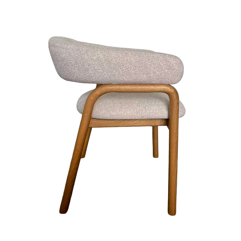 CDC12779-HN Natural Dining Armchair - Califonia Beige (Set of 2)