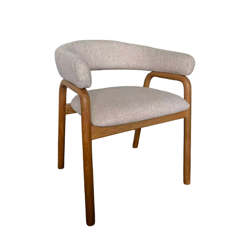 CDC12779-HN Natural Dining Armchair - Califonia Beige (Set of 2)