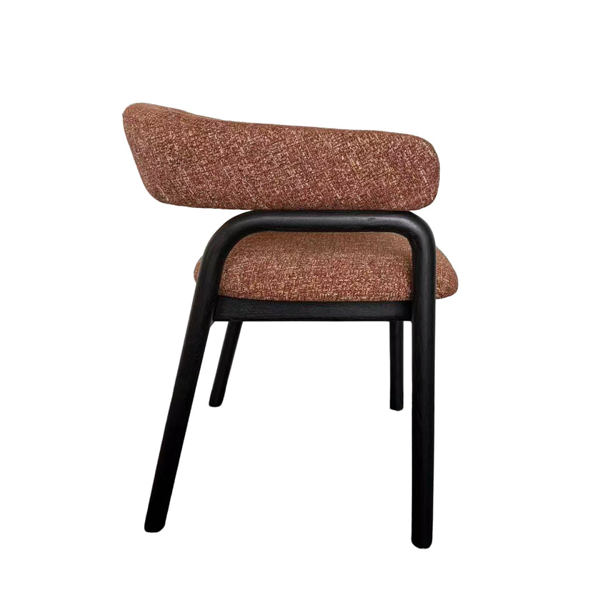CDC12780-HN Black Dining Armchair - California Copper (Set of 2)
