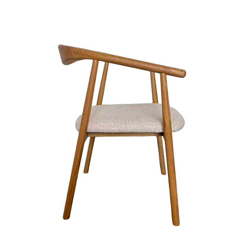 CDC12784-HN Natural Dining Armchair - Califonia Beige (Set of 2)