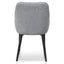 Ex Display - CDC6122-ST Dining Chair - Pebble Grey Fabric with Black Legs (Set of 2)