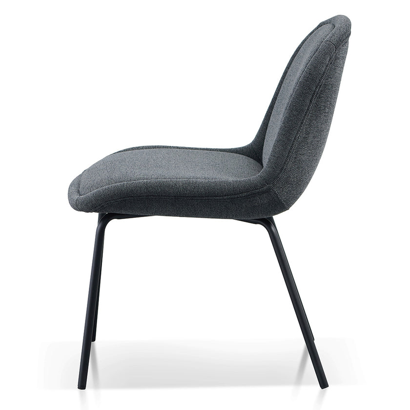 Ex Display - CDC8166-FH Fabric Dining Chair - Charcaol Grey