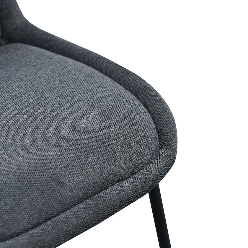 Ex Display - CDC8166-FH Fabric Dining Chair - Charcaol Grey