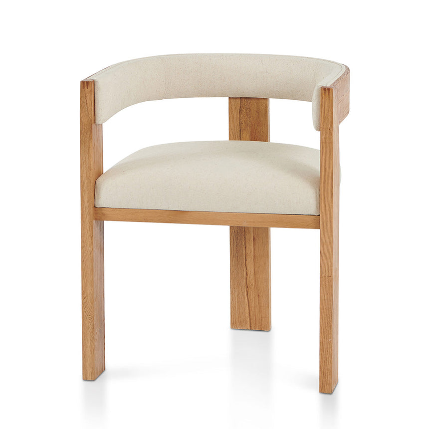 CDC8604-FH White Dining Chair - Clay Grey