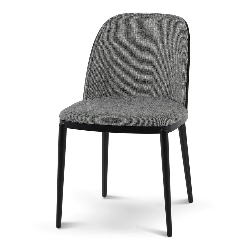 CLC6560-LF Visitor Chair - Dark Grey Velvet with Black Legs