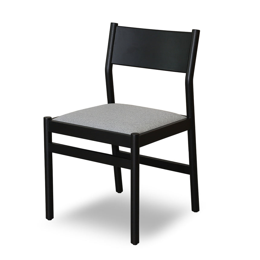 CDC6123-ST Dining Chair - Navy Blue Velvet with Black Legs (Set of 2)