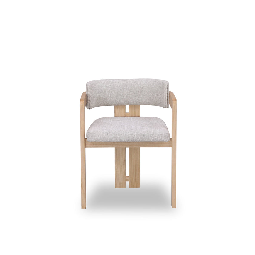 CDC8772-MA Natural Ash Dining Chair - Stone Beige (Set of 2)