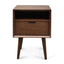 Ex Display - CST221WAL-VN SQ Wooden Bedside Table - Walnut