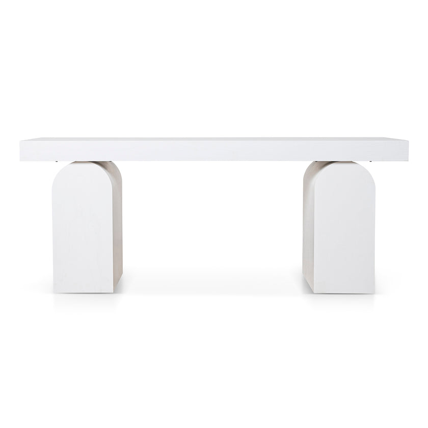 CDT10046-NI 1.9m New Elm Console Table - Full White