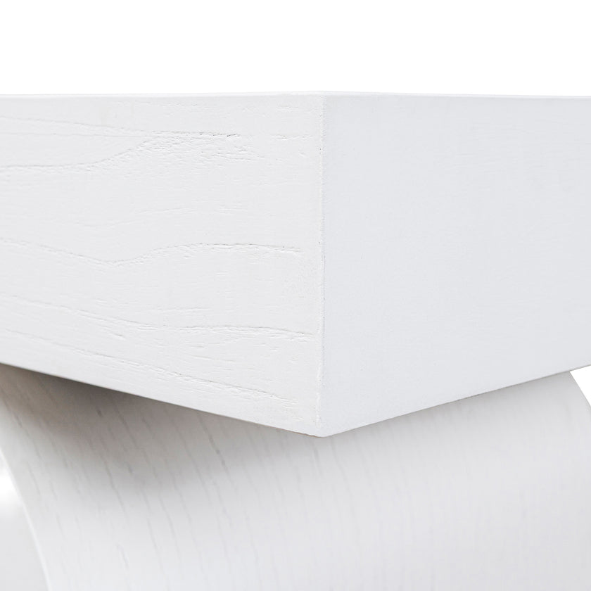 CDT10046-NI 1.9m New Elm Console Table - Full White