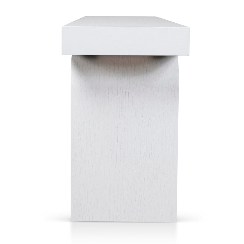 CDT10046-NI 1.9m New Elm Console Table - Full White
