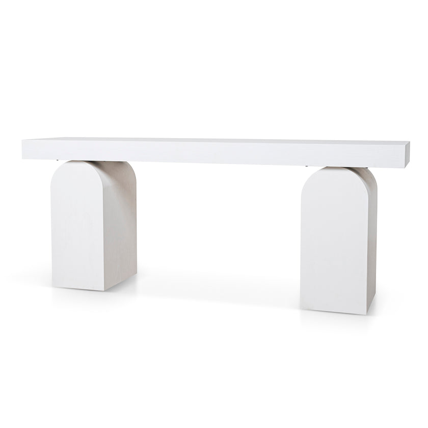 CDT10046-NI 1.9m New Elm Console Table - Full White