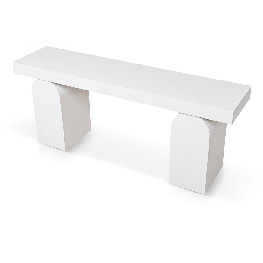 CDT10046-NI 1.9m New Elm Console Table - Full White