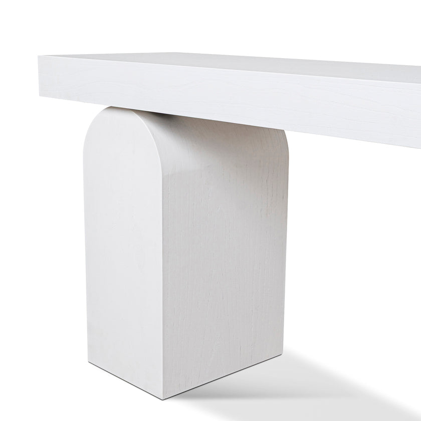 CDT10046-NI 1.9m New Elm Console Table - Full White