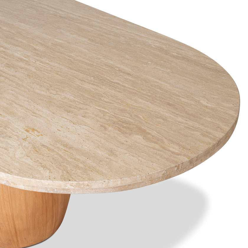 CDT10263-NI 2.8m Travertine Dining Table - Natural
