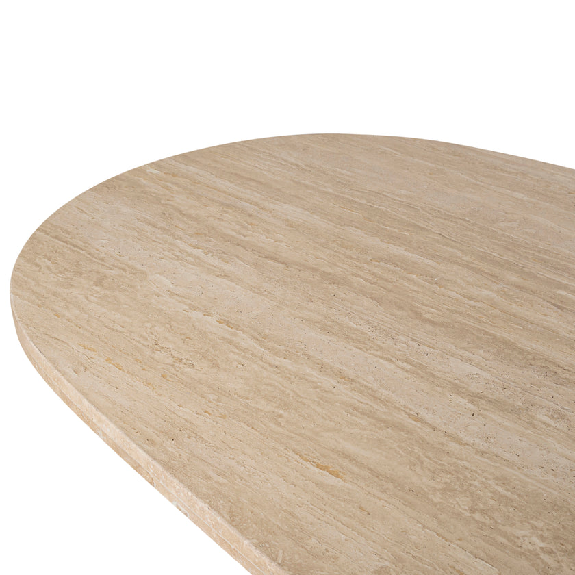 CDT10263-NI 2.8m Travertine Dining Table - Natural