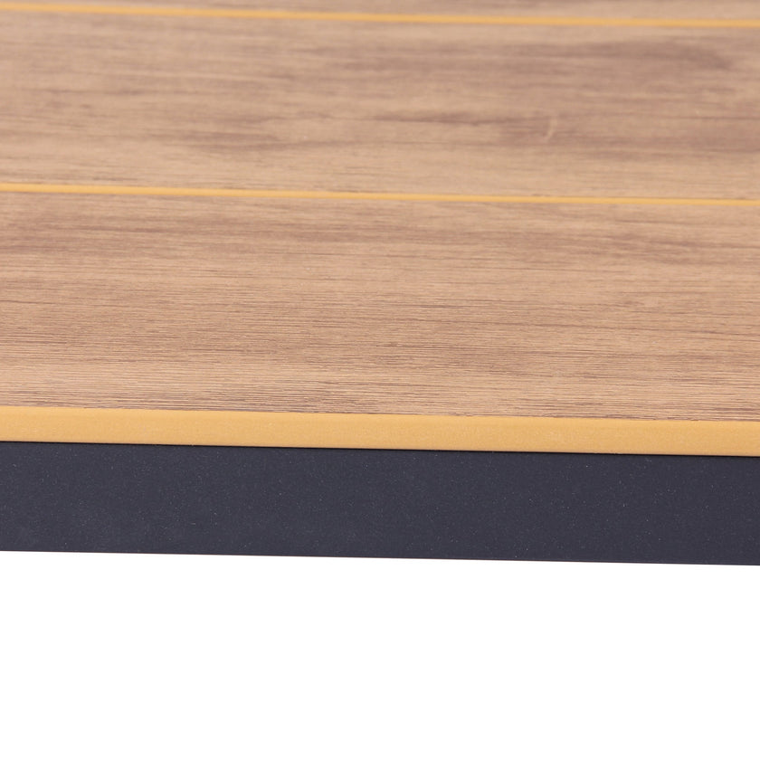 CDT10305-ID 1.8m Charcoal Outdoor Dining Table - Natural