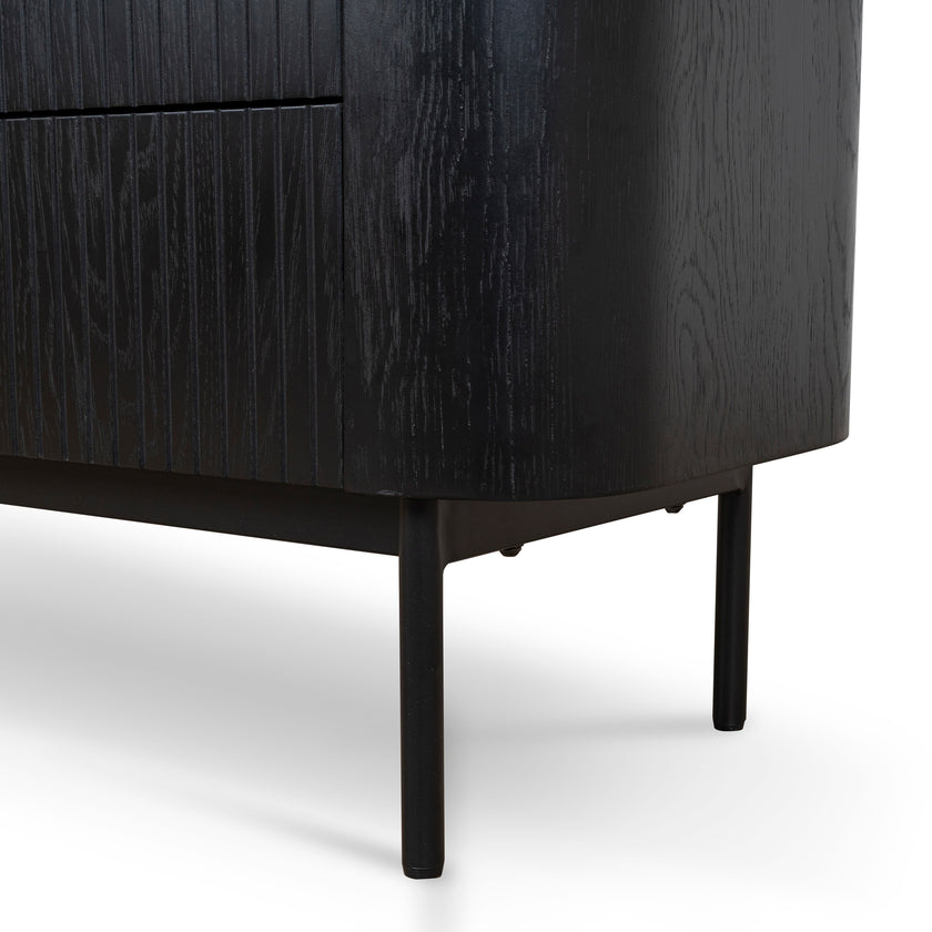 CDT10379-KD 1.2m Chest of Drawers - Full Black