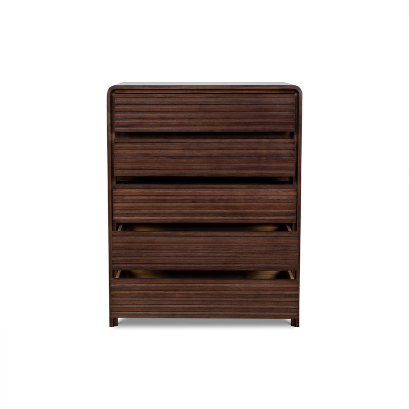 CDT10460-AW Tallboy Drawer Chest - Walnut
