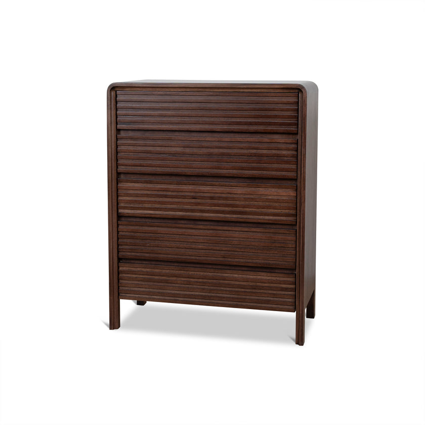 CDT10460-AW Tallboy Drawer Chest - Walnut