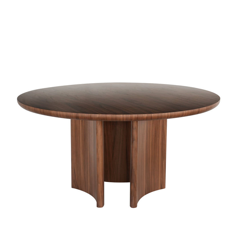 CDT10586-CN 1.5m Round Dining Table - Walnut