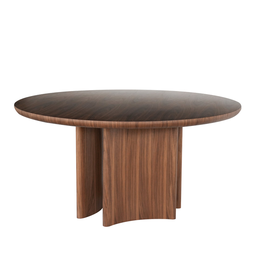 CDT10586-CN 1.5m Round Dining Table - Walnut