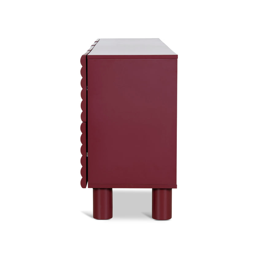 CDT10594-KD 2m Sideboard Unit - Red
