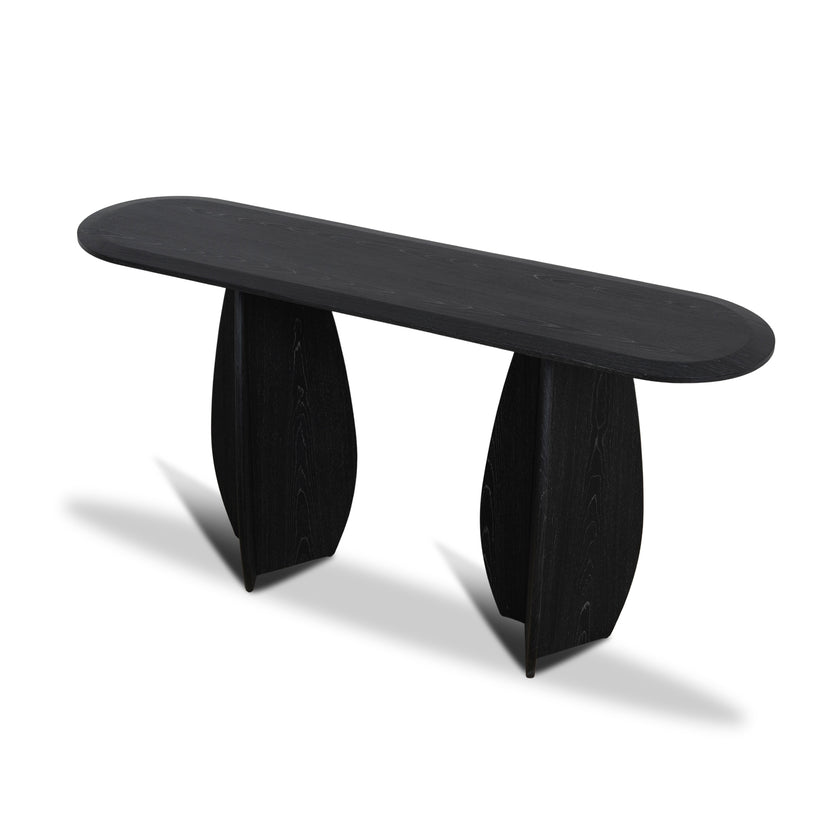 Ex Display - CDT10609-MK 1.5m Oval Console Table - Black Oak